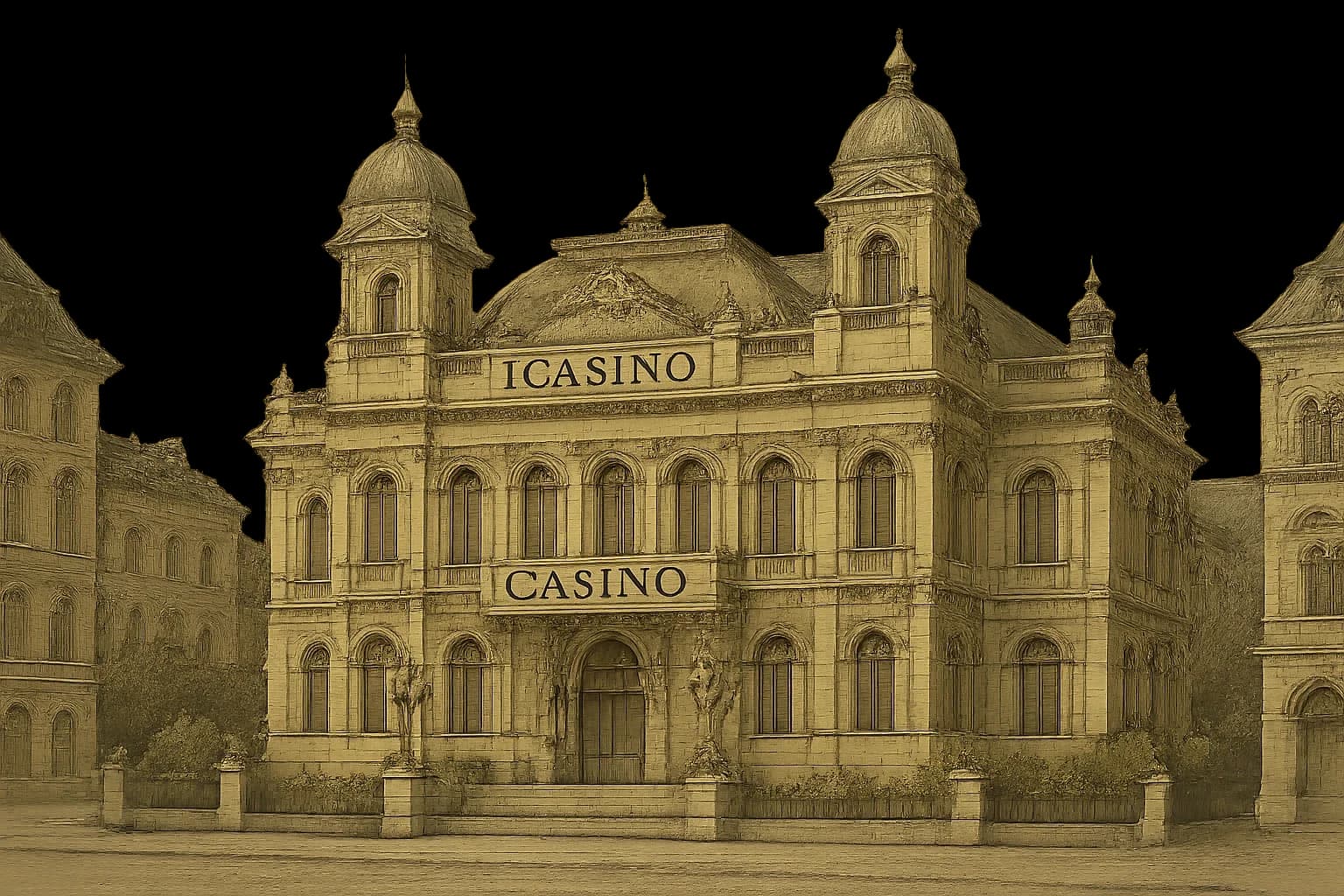 Norsk landskap med casino-tema